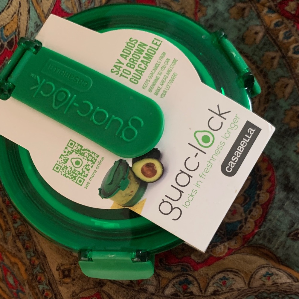Guac-Lock Green Food Storage Container